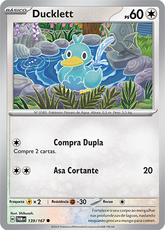 Ducklett (139/167) - Carta Avulsa Pokemon