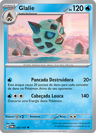 Glalie (052/167) - Carta Avulsa Pokemon