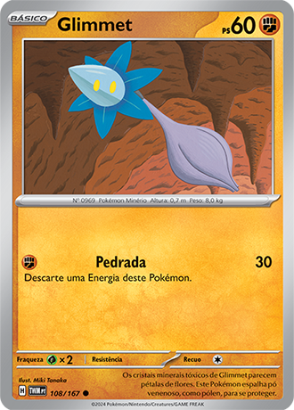 Glimmet (108/167) - Carta Avulsa Pokemon