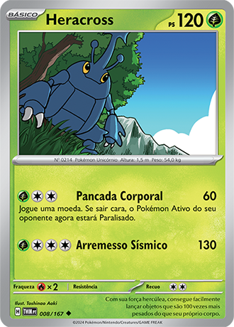 Heracross (008/167) - Carta Avulsa Pokemon