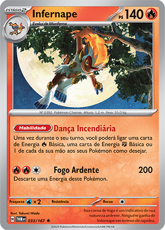 Infernape (033/167) - Carta Avulsa Pokemon