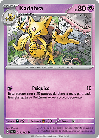 Kadabra (081/167) - Carta Avulsa Pokemon