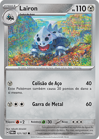 Lairon (121/167) REV FOIL - Carta Avulsa Pokemon