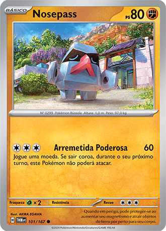 Nosepass (101/167) REV FOIL - Carta Avulsa Pokemon