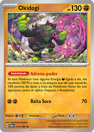 Okidogi (111/167) - Carta Avulsa Pokemon