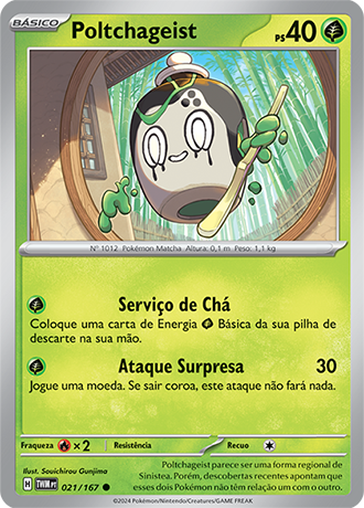 Poltchageist (021/167) - Carta Avulsa Pokemon