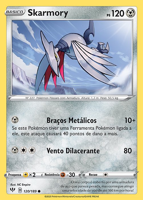 Skarmory (120/189) - Carta Avulsa Pokemon