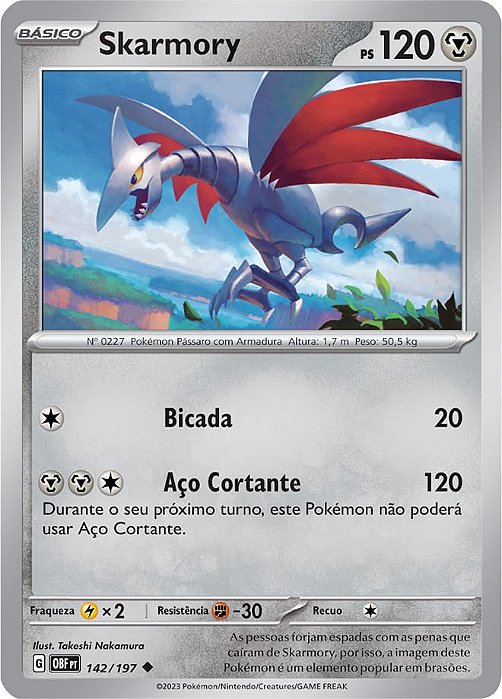 Skarmory (142/197) - Carta Avulsa Pokemon