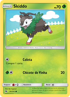 Skiddo (35/214) - Carta Avulsa Pokemon