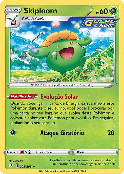 Skiploom (3/203) - Carta Avulsa Pokemon