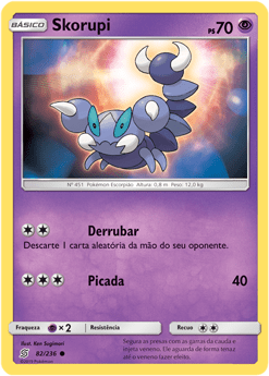 Skorupi (82/236) - Carta Avulsa Pokemon