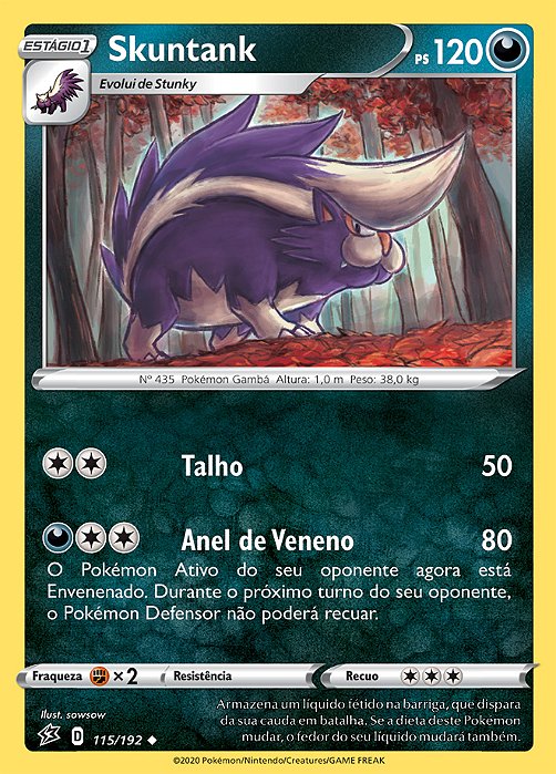 Skuntank (115/192) - Carta Avulsa Pokemon