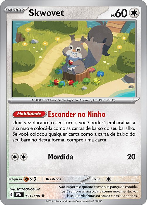 Skwovet (151/198) - Carta Avulsa Pokemon