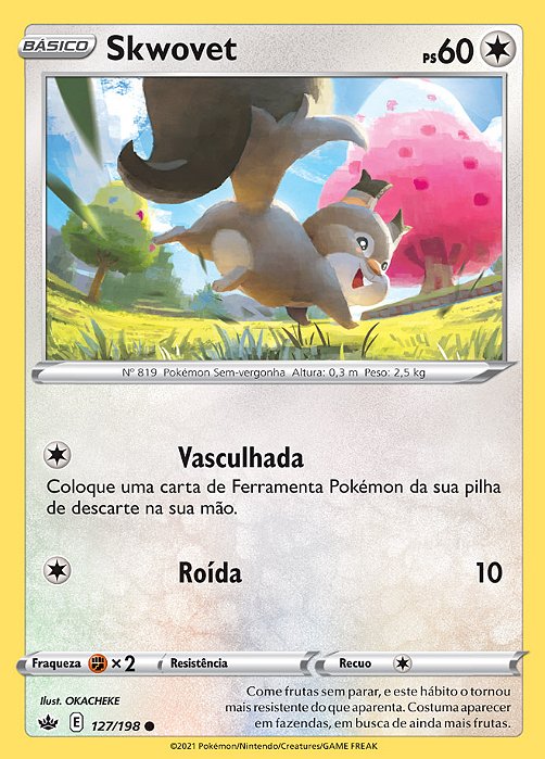 Skwovet (127/198) REV FOIL - Carta Avulsa Pokemon