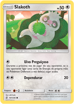 Slakoth (167/236) - Carta Avulsa Pokemon