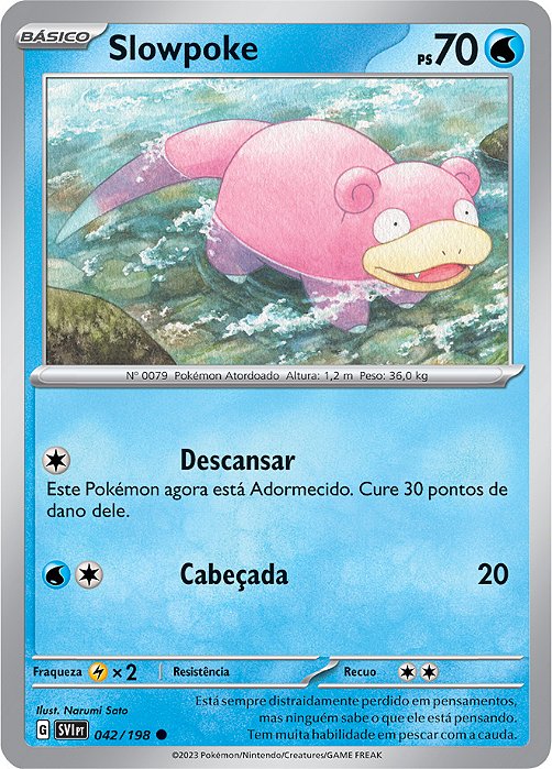 Slowpoke (042/198) - Carta Avulsa Pokemon