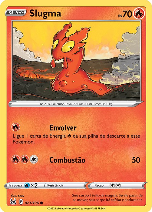 Slugma (021/196) - Carta Avulsa Pokemon