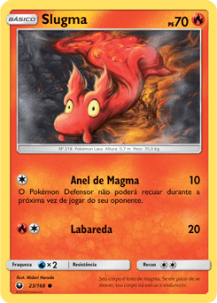 Slugma (23/168) - Carta Avulsa Pokemon