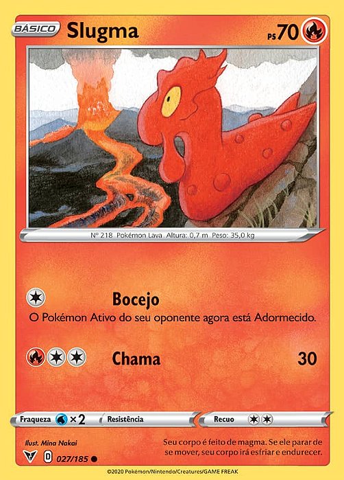 Slugma (27/185) - Carta Avulsa Pokemon