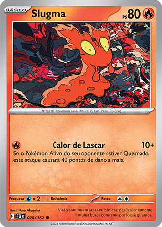 Slugma (028/162) - Carta Avulsa Pokemon