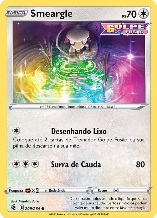 Smeargle (209/264) - Carta Avulsa Pokemon