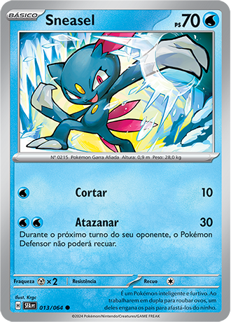 Sneasel (013/064) - Carta Avulsa Pokemon