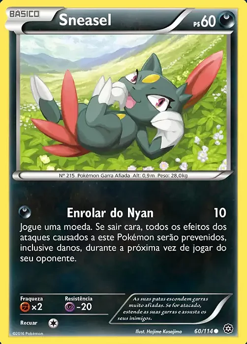 Sneasel (60/114) - Carta Avulsa Pokemon