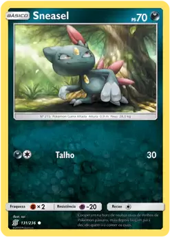 Sneasel (131/236) - Carta Avulsa Pokemon