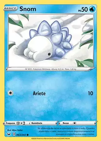 Snom (63/202) - Carta Avulsa Pokemon