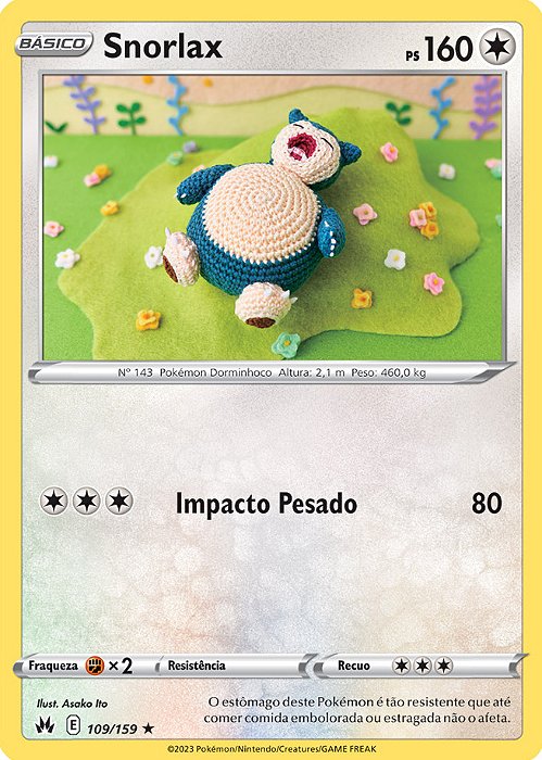 Snorlax (109/159) - Carta Avulsa Pokemon