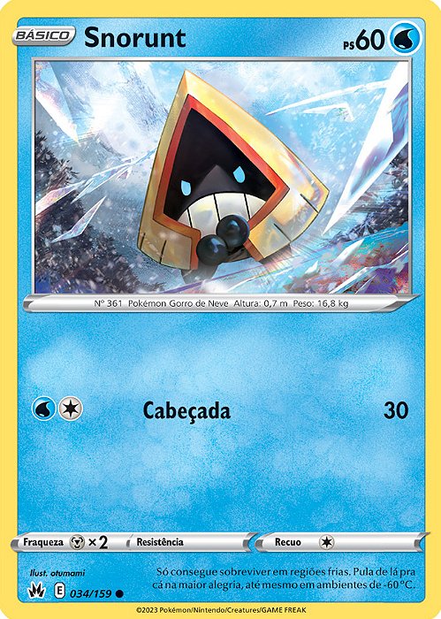 Snorunt (034/159) - Carta Avulsa Pokemon