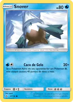 Snover (37/156) - Carta Avulsa Pokemon