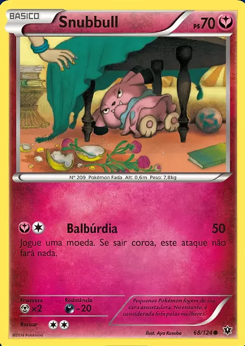 Snubbull (68/124) - Carta Avulsa Pokemon