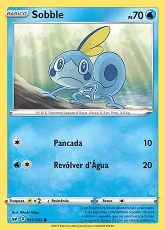 Sobble (55/202) REV FOIL - Carta Avulsa Pokemon