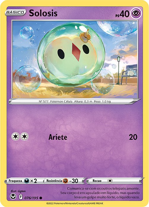Solosis (076/195) - Carta Avulsa Pokemon