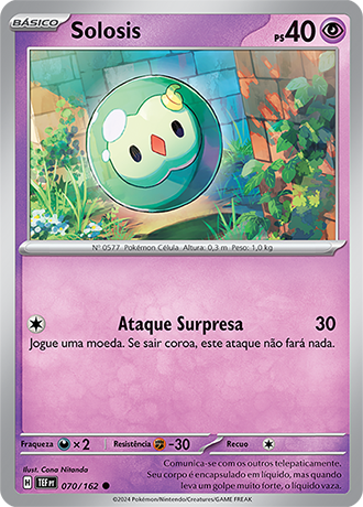 Solosis (070/162) - Carta Avulsa Pokemon