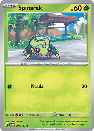 Spinarak (004/167) - Carta Avulsa Pokemon