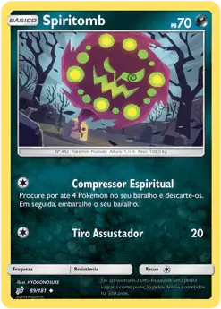 Spiritomb (89/181) REV FOIL - Carta Avulsa Pokemon
