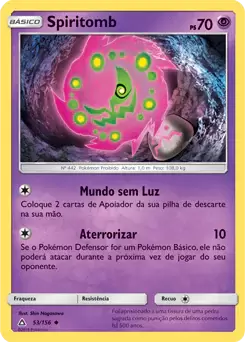 Spiritomb (53/156) - Carta Avulsa Pokemon