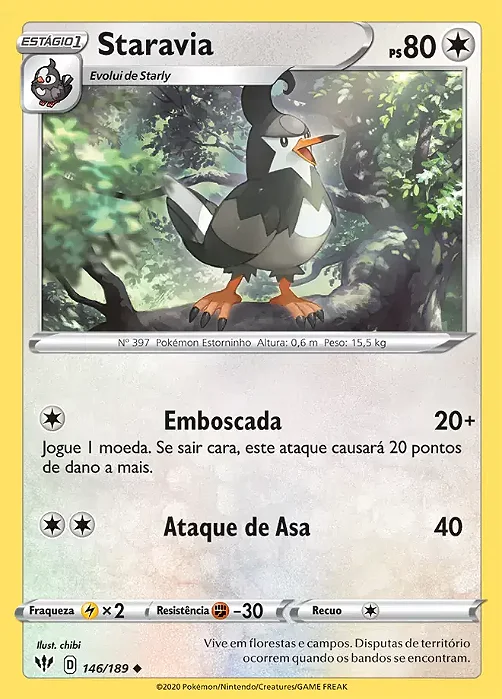 Staravia (146/189) - Carta Avulsa Pokemon