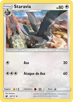 Staravia (82/111) - Carta Avulsa Pokemon
