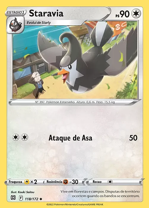 Staravia (118/172) - Carta Avulsa Pokemon