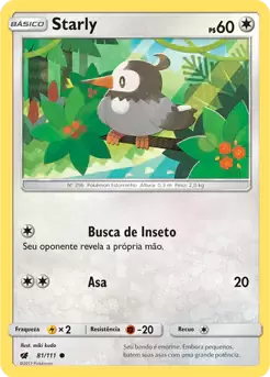 Starly (81/111) - Carta Avulsa Pokemon