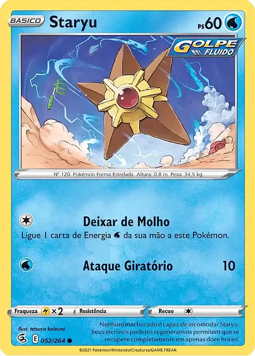 Staryu (52/264) - Carta Avulsa Pokemon
