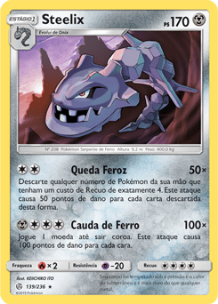 Steelix (139/236) FOIL - Carta Avulsa Pokemon