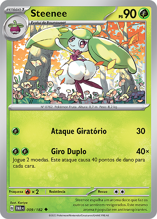 Steenee (009/182) - Carta Avulsa Pokemon