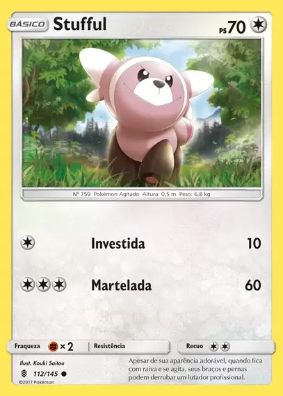 Stufful (112/145) - Carta Avulsa Pokemon