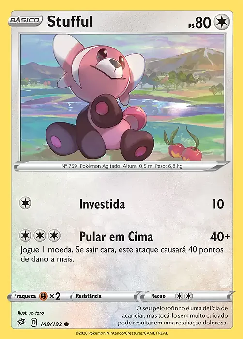 Stufful (149/192) REV FOIL - Carta Avulsa Pokemon