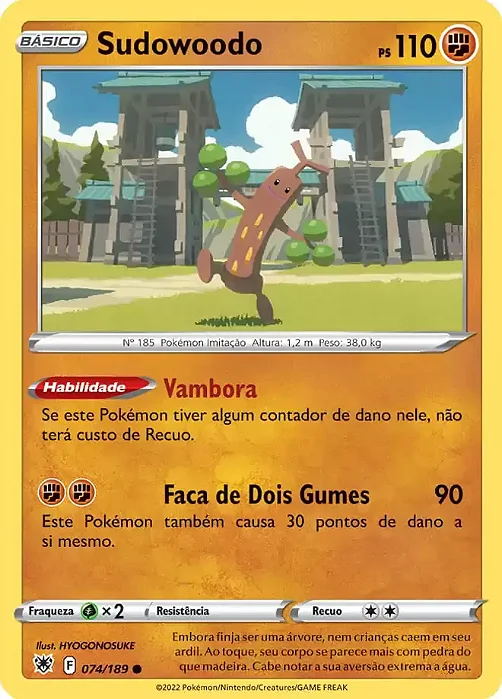 Sudowoodo (074/189) REV FOIL - Carta Avulsa Pokemon