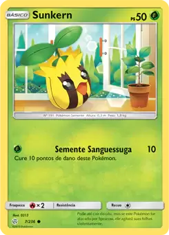 Sunkern (7/236) - Carta Avulsa Pokemon